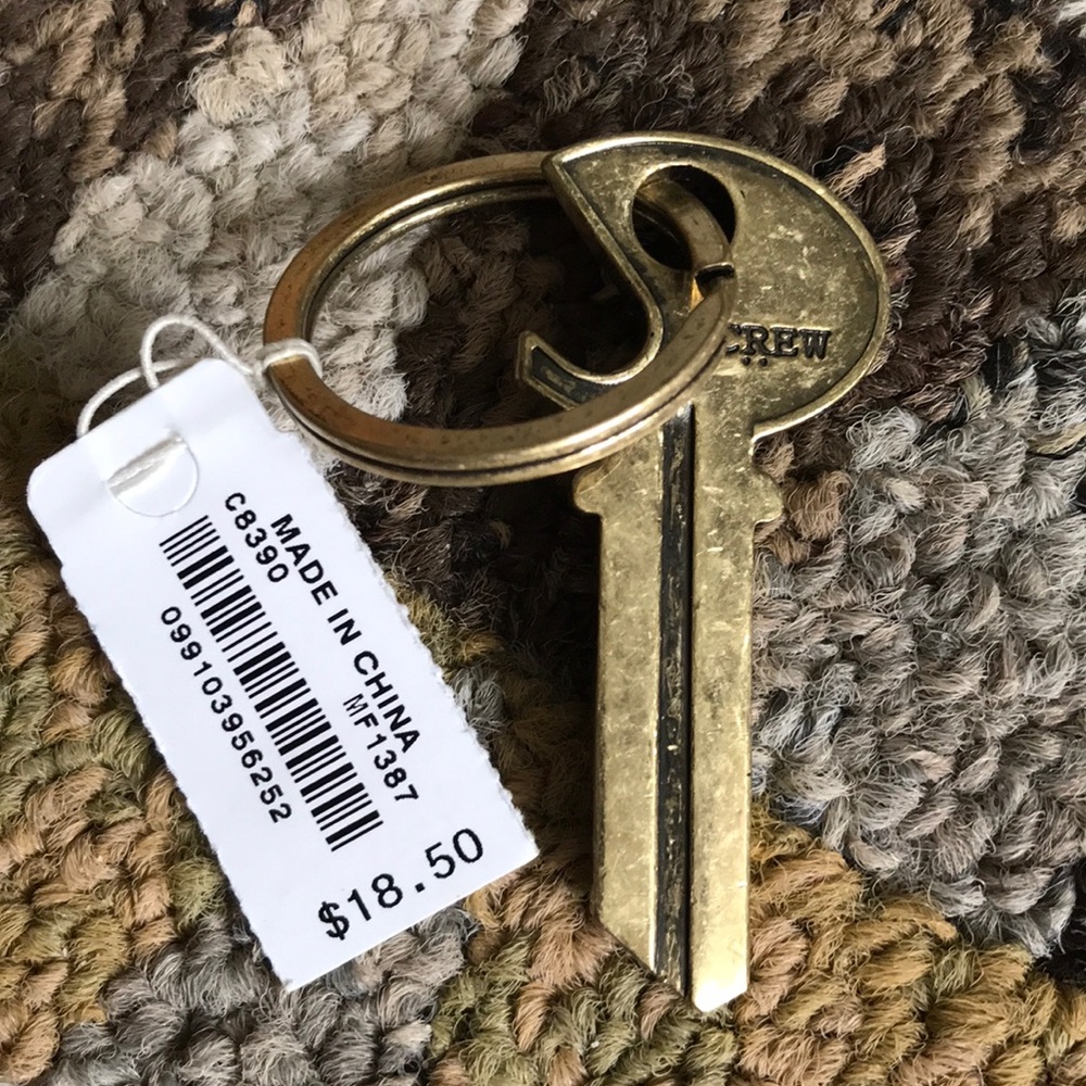 New JCrew Key Keychain.
